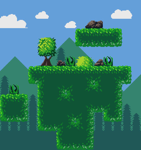 Grassy Tileset Practice